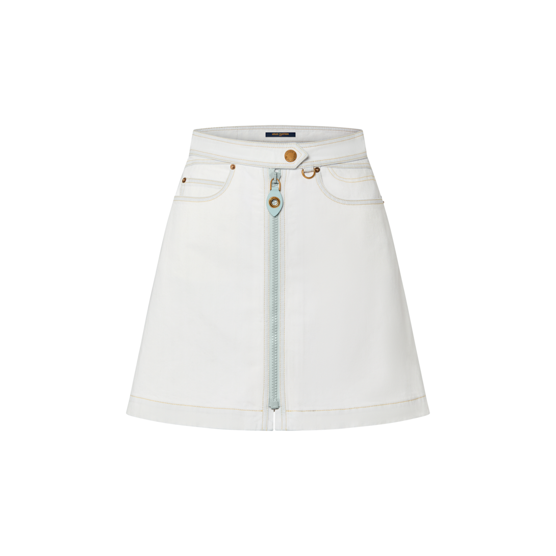 White denim hotsell mini skirt uk